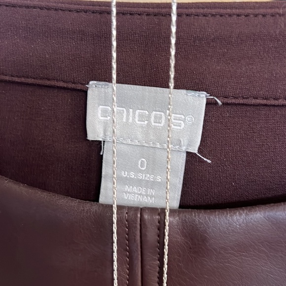 Like New Chicos leather look tunic - Picture 4 of 4